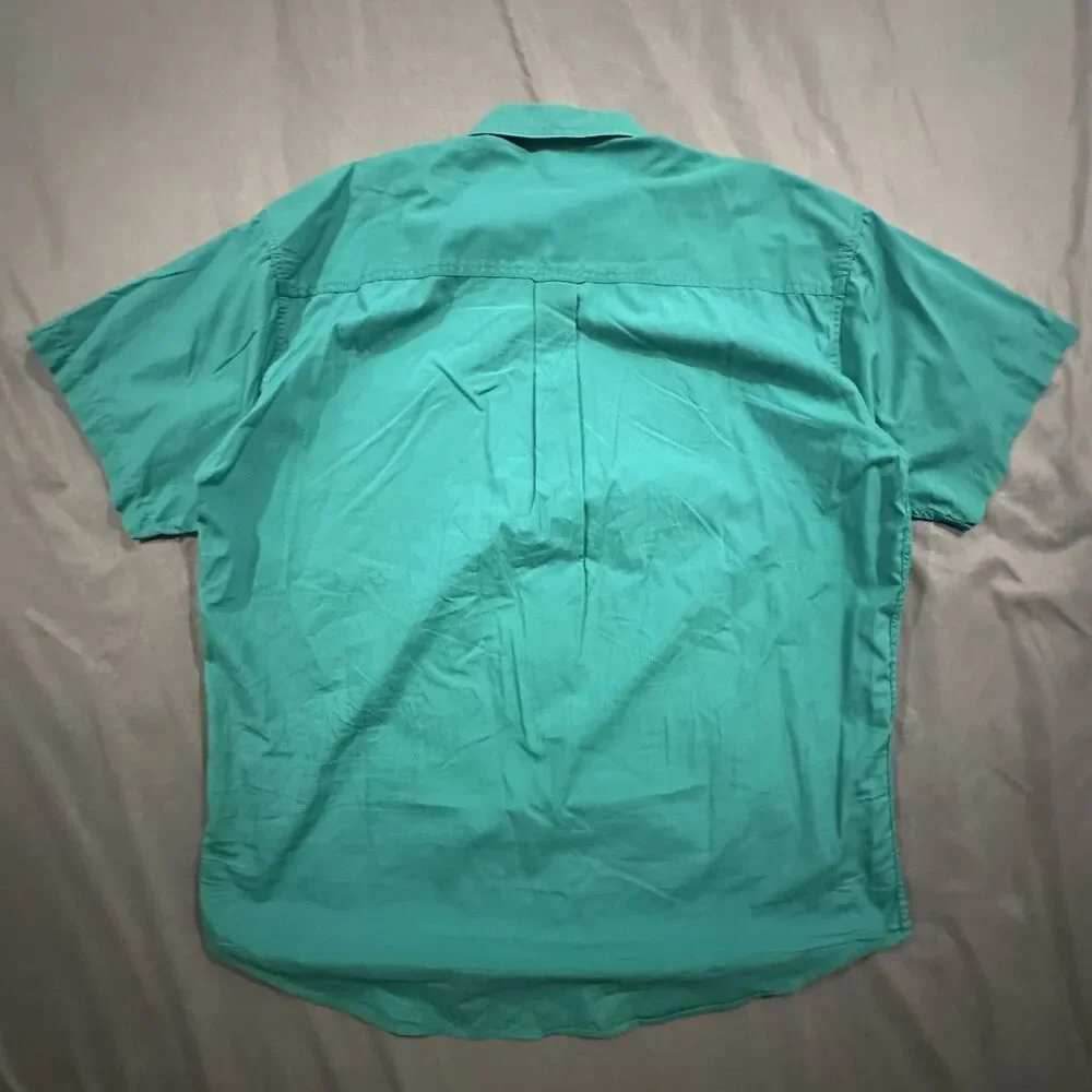 Vintage 90s Chaps Ralph Lauren Shirt Mens L Crest Crown Logo Short Sleeve Green